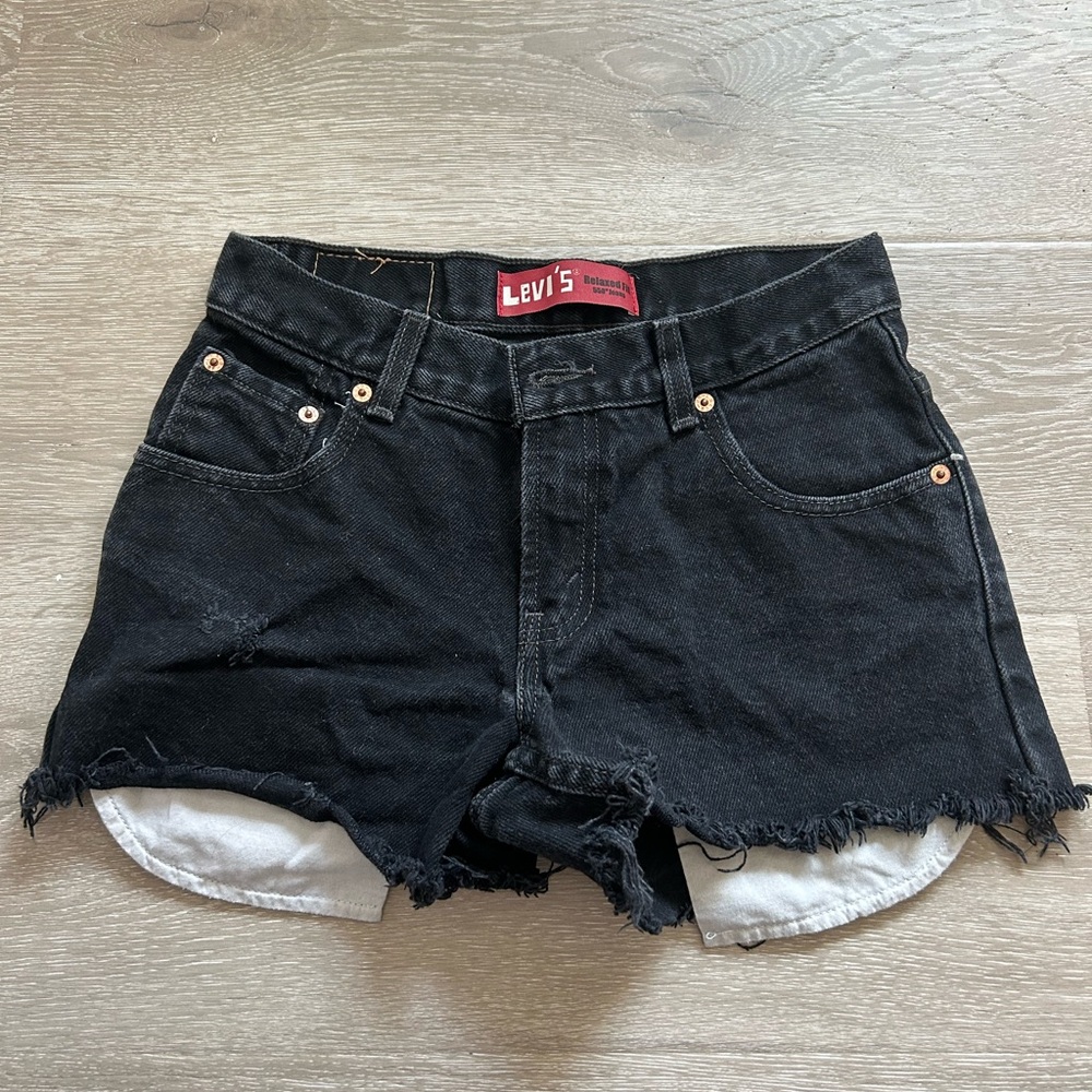 Levi’s Black Denim Shorts